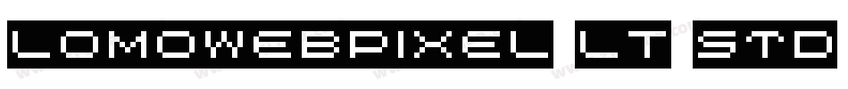LomoWebPixel LT Std 7字体转换